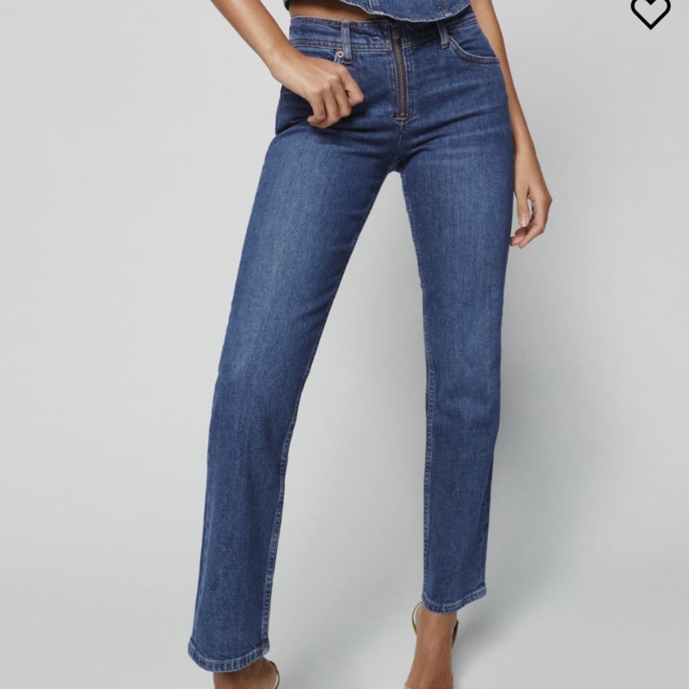 REFORMATION "Julianna" Zip Mid Rise Straight Leg Jeans, Size 26 NWT NEVER WORN!